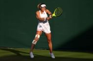 Dalma Galfi at the 2024 Wimbledon. (Photo: Getty)